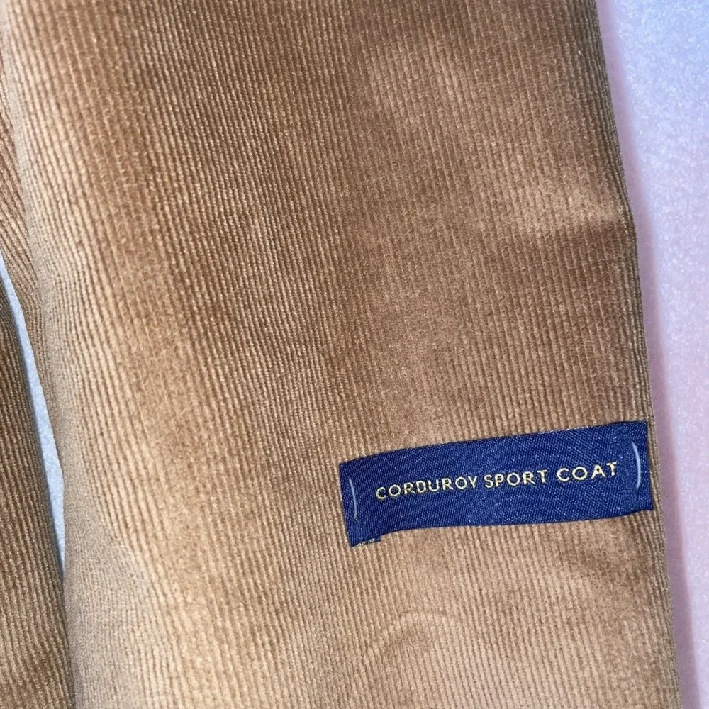 NWT Stafford Corduroy Sport Coat Mens 48 Long Stafford Tan Classic Fit Stretch